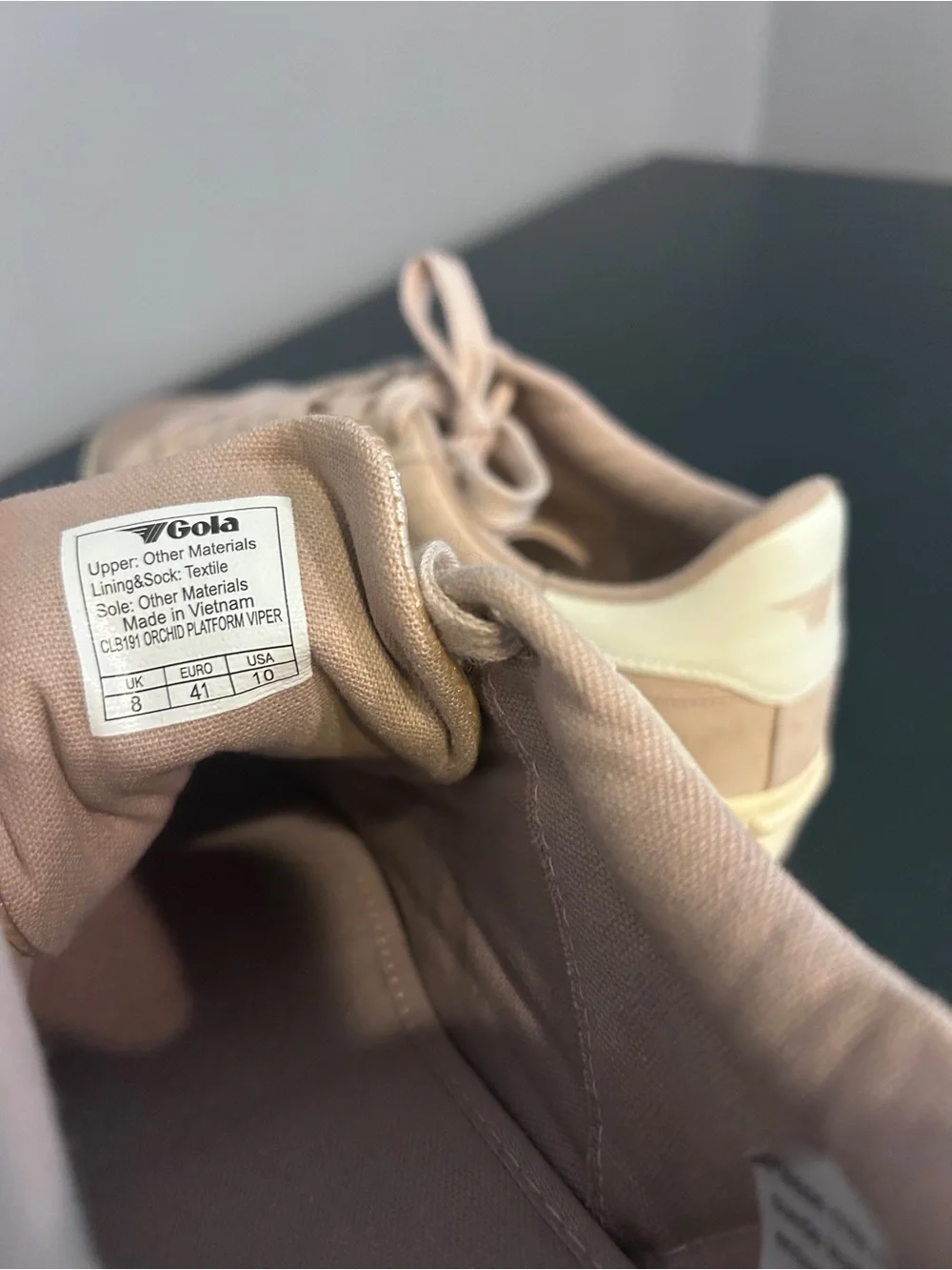 Gola Women's Suede Platform Sneaker in Light Pink